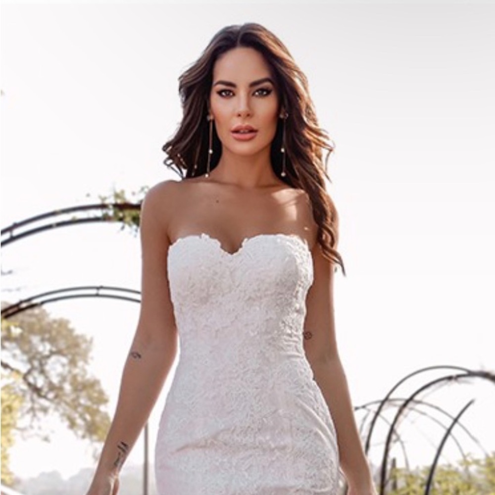 Trumpet Wedding Dress -Lace Sweetheart Neckline